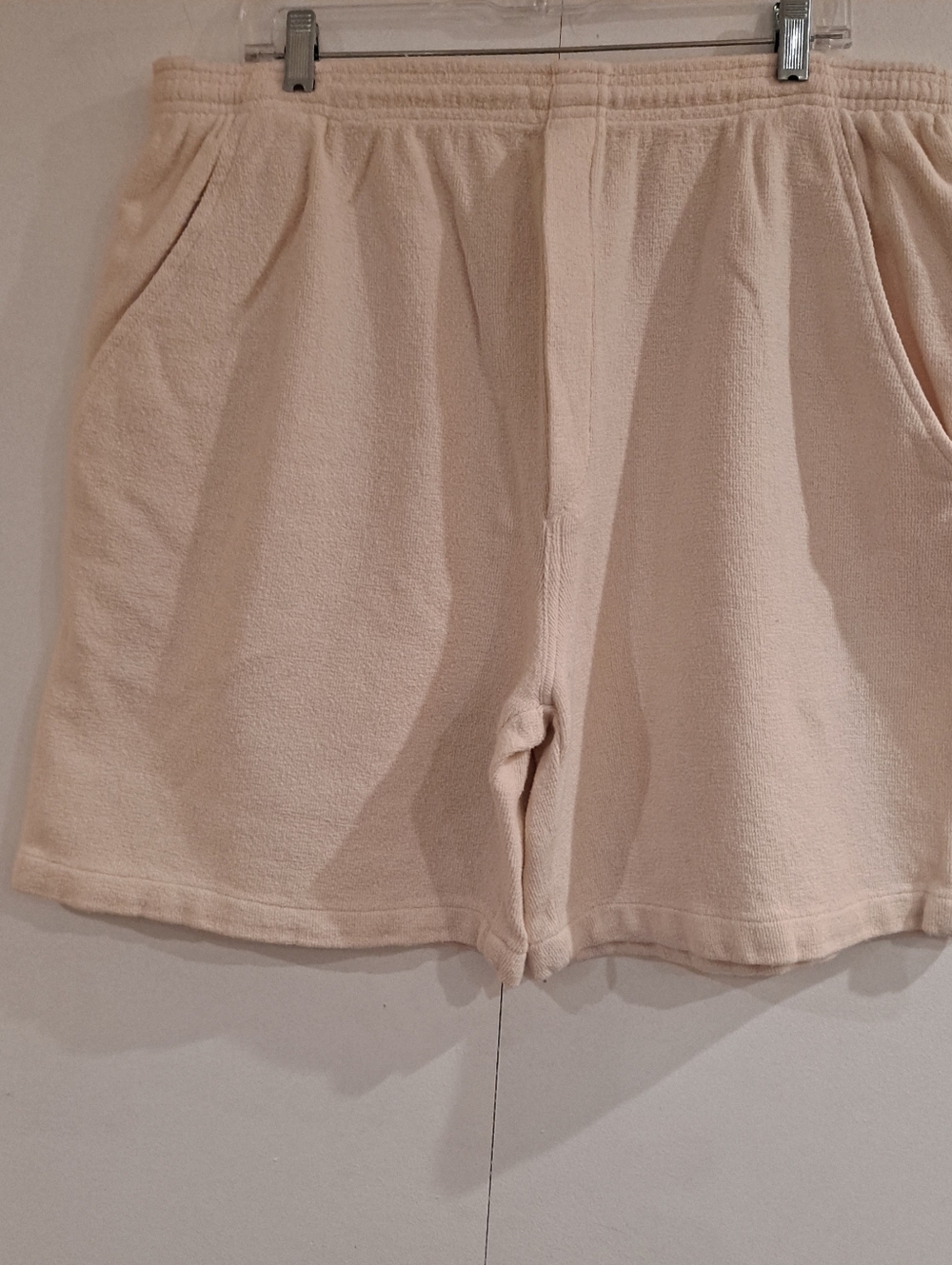 Hobie VTG USA Mens Beige Terry Cloth Shorts 2XT